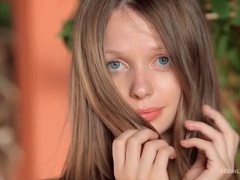 Find-Best-Panties.com presents: Short pink skirt on a sweet small tits teen
