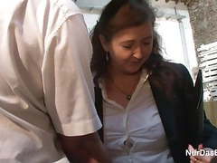 Find-Best-Panties.com presents: German 63yr old granny seduce to fuck on workplace
