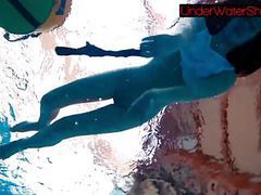 Find-Best-Panties.com presents: Perfect shaved teen in the pool