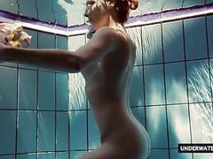 Find-Best-Panties.com presents: Hot big titted teen lera swimming in the pool
