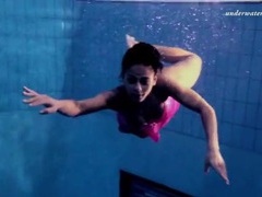Find-Best-Panties.com presents: Pink lingerie and panties on girl swimming