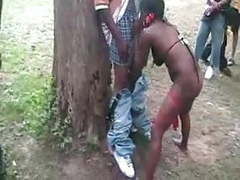 Find-Best-Panties.com presents: Black whores orgy in the park.