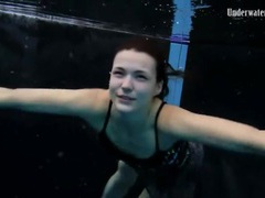 Find-Best-Panties.com presents: Beautiful girl swims and smiles underwater
