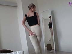 Find-Best-Panties.com presents: My stepsister caught me with a standing dick and fucked me - bellamurr from xhamster