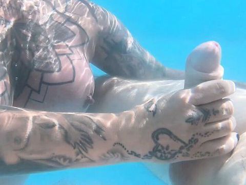 Find-Best-Panties.com presents: Underwater bj pool fun with the creampies