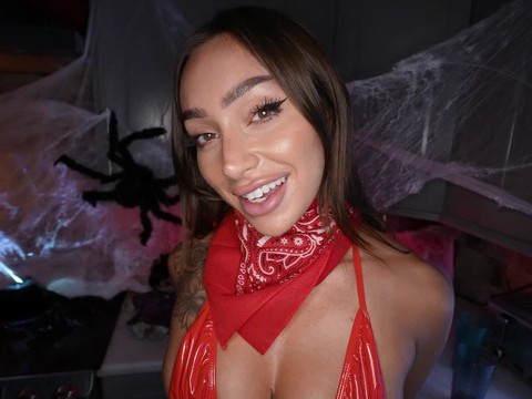 Find-Best-Panties.com presents: Tattooed sisi rose wearing red lingerie gets fucked hard