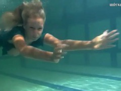 Find-Best-Panties.com presents: Big tits blonde girl swims in the nude