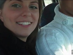 Find-Best-Panties.com presents: Gf licks his cock in the car