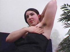 Find-Best-Panties.com presents: Chubby girl models her hairy body