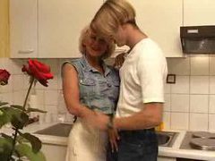 Find-Best-Panties.com presents: Fucking his busty aunt in the kitchen
