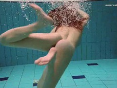 Find-Best-Panties.com presents: Underwater with a busty naked babe as she swims