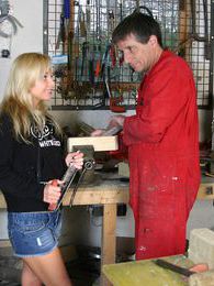 Find-Best-Panties.com presents: Blonde teenage beauty fucking her old and horny handyman