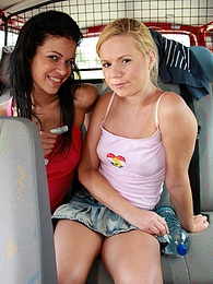 Find-Best-Panties.com presents: Naughty young Ellis and her hot friend share a hard cock