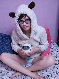 Find-Best-Panties.com presents: Innocent teen cutie does something really naughty to her daddy before bedtime and she really seems to like it