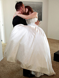 Find-Best-Panties.com presents: Bride with big fake tits Veronica Vain gets her trimmed pussy nailed deep