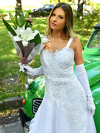 Find-Best-Panties.com presents: Naughty bride Rebecca Volpetti takes a photographer assistant's stiff dick