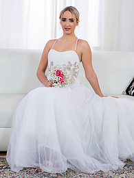 Find-Best-Panties.com presents: Blonde bride Anna Khara has sex with the groom and a photographer at once