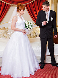 Find-Best-Panties.com presents: Redhead Czech bride Lucy Bell getting double fucked on her wedding day